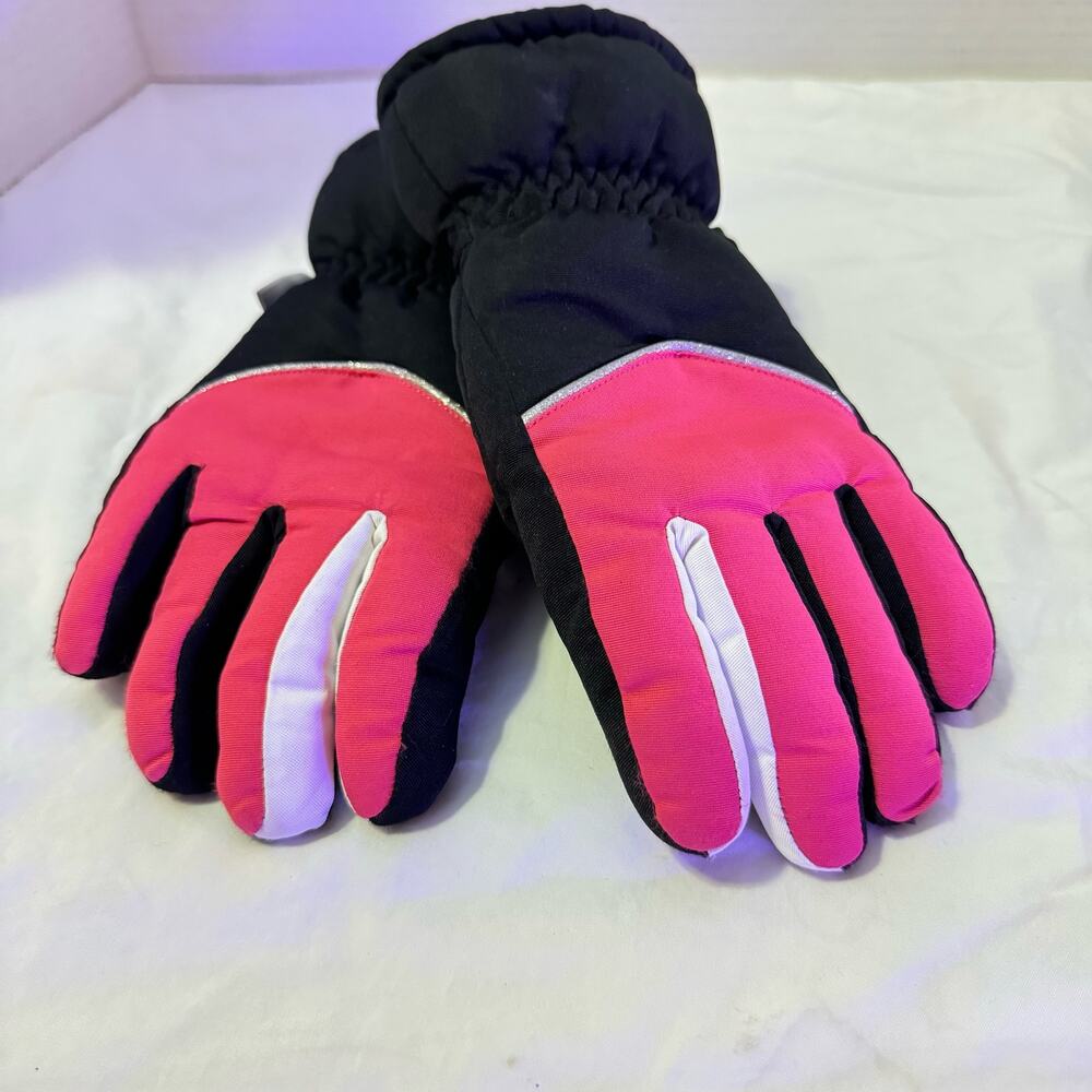 3M PINK/BLK SZ Women’s Small/Girl’s LG THINSULATE AND WATERPROOF WINTER GLOVES
